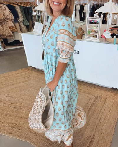 Siena™ | Stylish Boho V-Neck Dress
