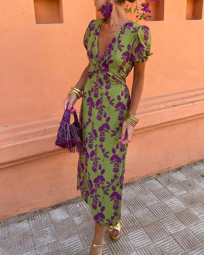 Erin | Stylish Floral Wrap Dress