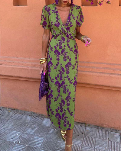 Erin | Stylish Floral Wrap Dress