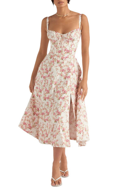 Freya | Stylish Floral Midi Dress