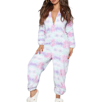 Jamie | Stylish Star Print Fleece Jumpsuit