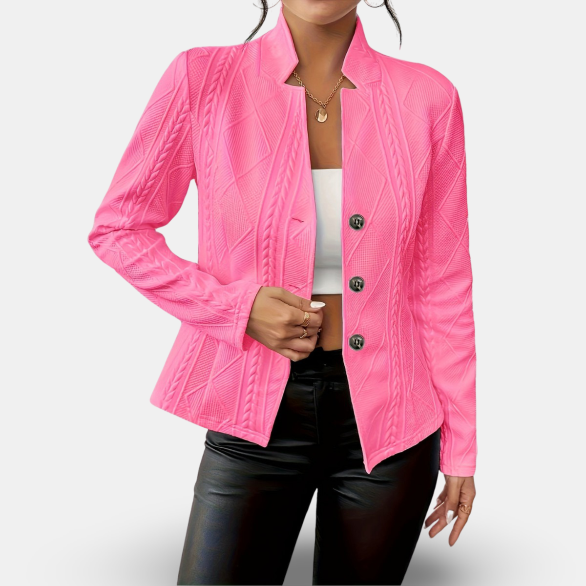 Danna | Stylish Buttoned Blazer Jacket