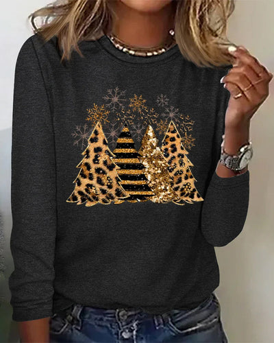 Georgia | Stylish Christmas Tree Print Shirt