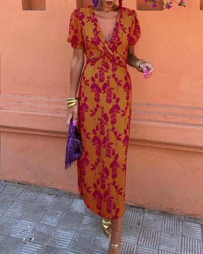 Erin | Stylish Floral Wrap Dress