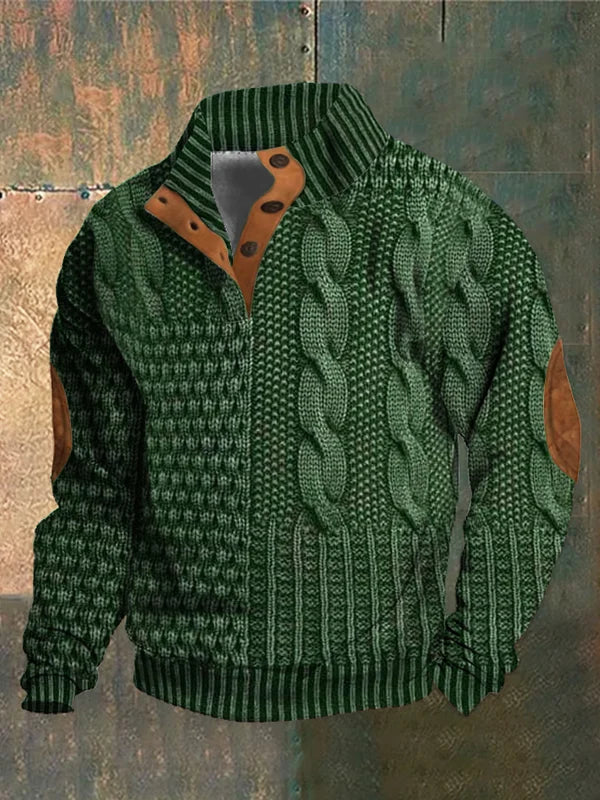 Archie™ | Stylish Cable Knit Zip-Up Jacket
