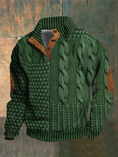 Archie™ | Stylish Cable Knit Zip-Up Jacket