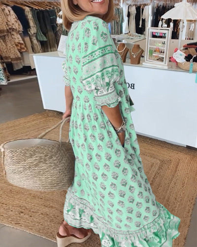 Siena™ | Stylish Boho V-Neck Dress