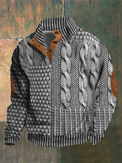 Archie™ | Stylish Cable Knit Zip-Up Jacket