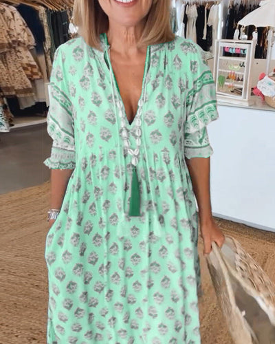 Siena™ | Stylish Boho V-Neck Dress
