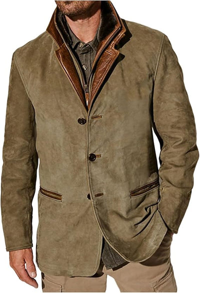 Oscar | Leather Collar Jacket