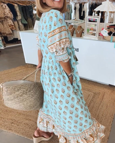 Siena™ | Stylish Boho V-Neck Dress