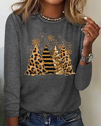 Georgia | Stylish Christmas Tree Print Shirt