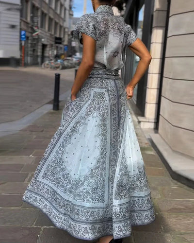 Lucia™ | Button-Down Belted Waist Dress