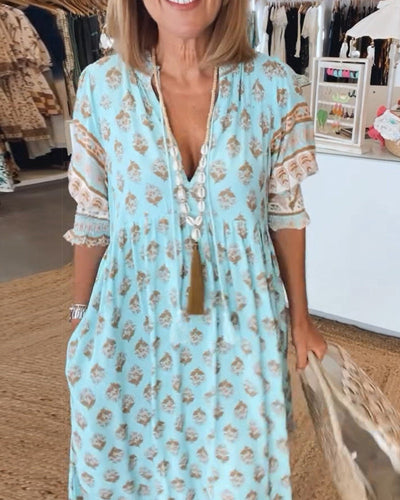 Siena™ | Stylish Boho V-Neck Dress