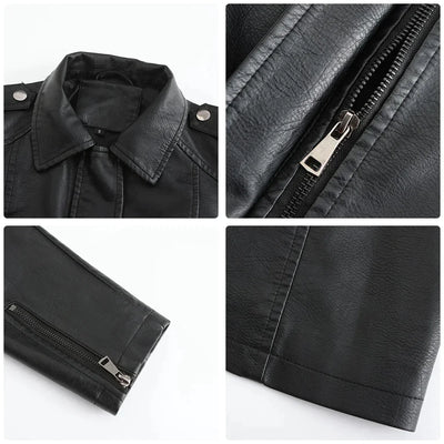 Liana | Stylish Long Leather Coat