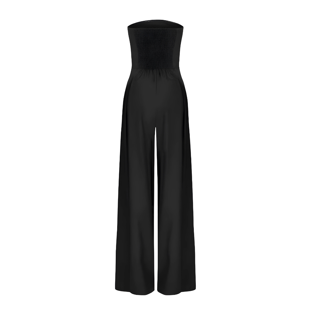 Amelie | Stylish Strapless Wide-Leg Jumpsuit