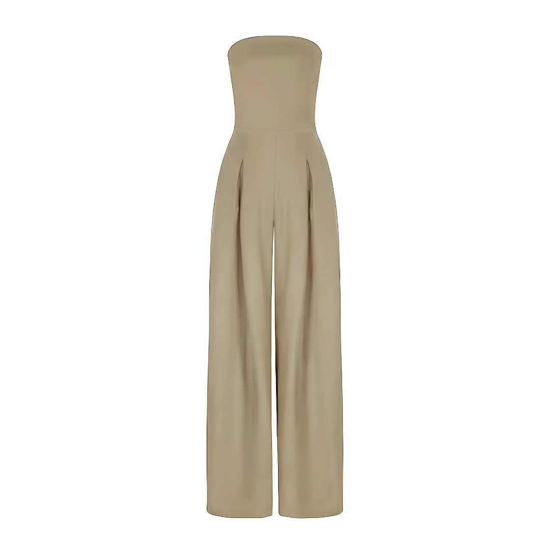 Amelie | Stylish Strapless Wide-Leg Jumpsuit
