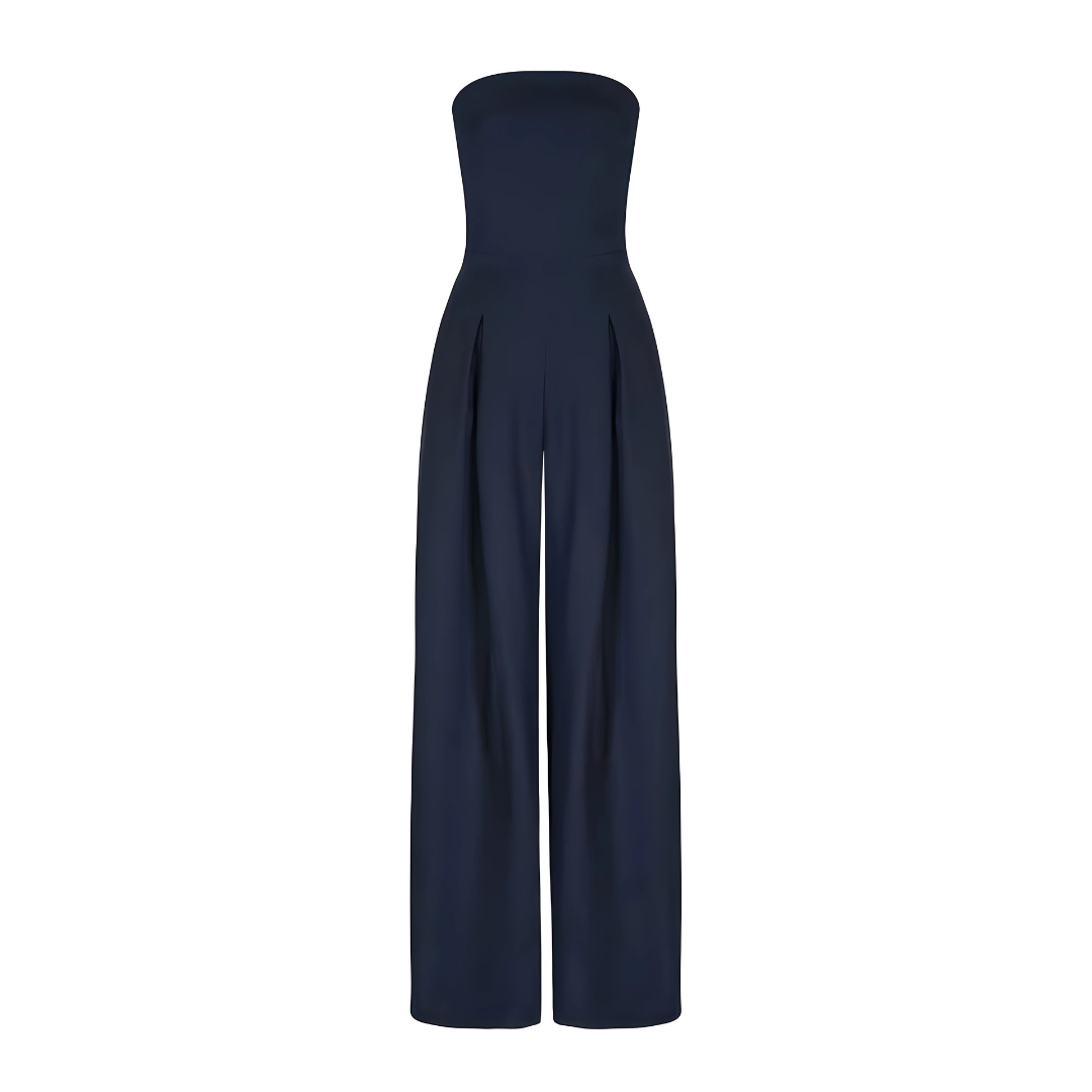 Amelie | Stylish Strapless Wide-Leg Jumpsuit