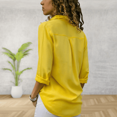 Michaela | Classic Rolled Sleeves Button-Down Shirt