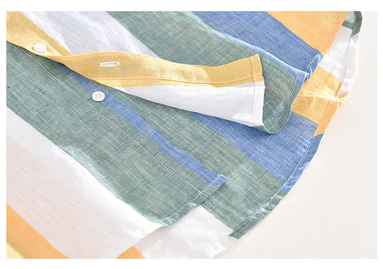 Thomas | Stylish Multi-Color Striped Button-Down Shirt