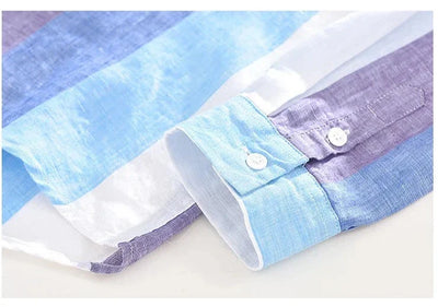 Thomas | Stylish Multi-Color Striped Button-Down Shirt