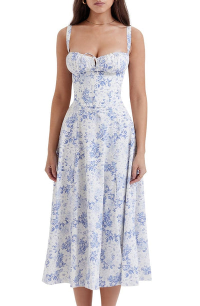 Freya | Stylish Floral Midi Dress