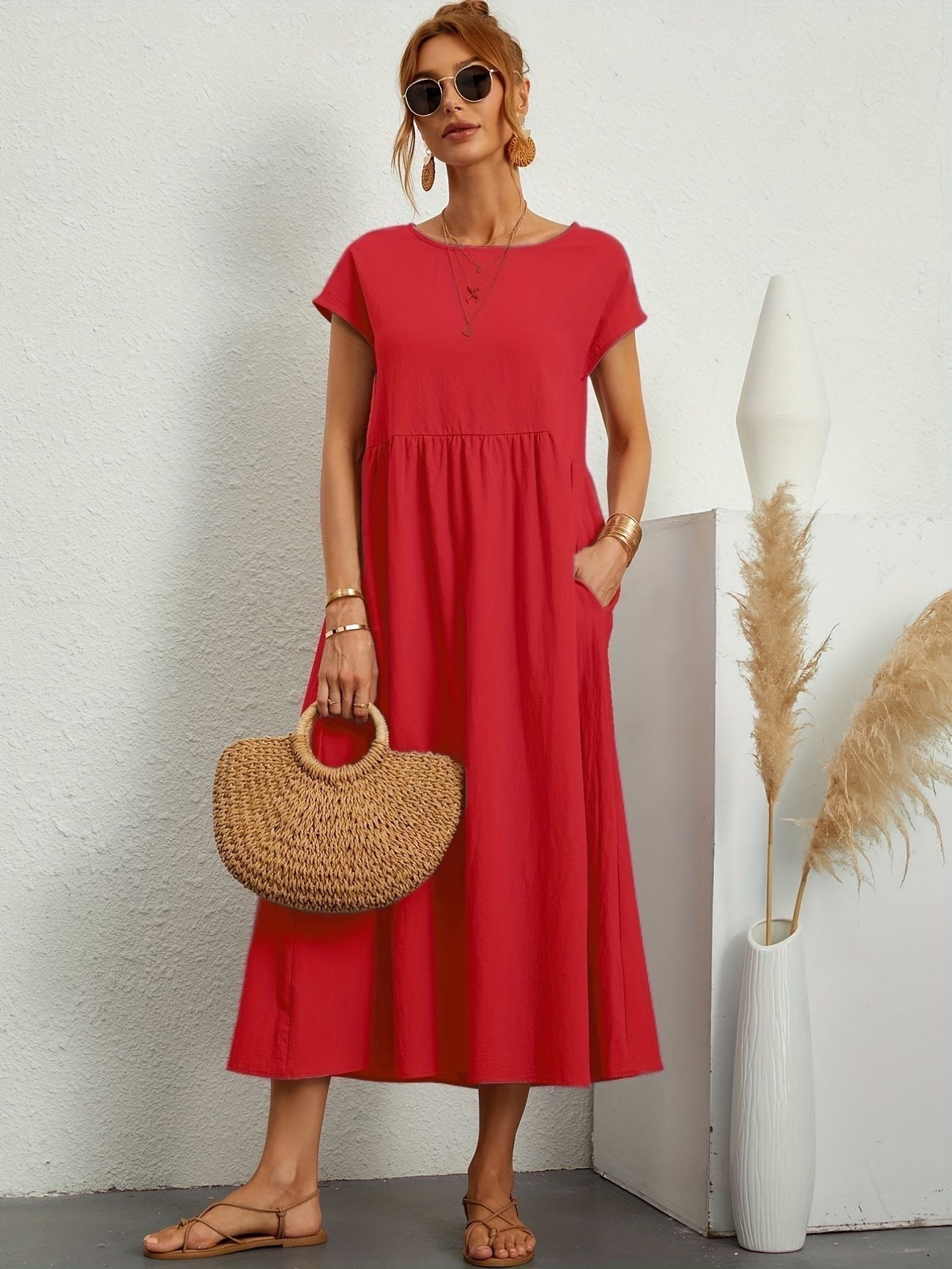 Alyssa | Relaxed Fit Midi Dress