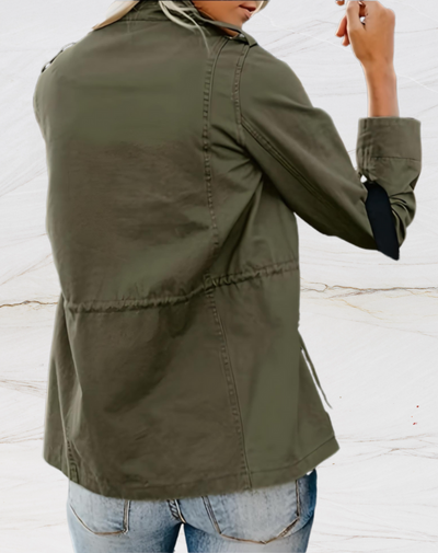 Michelle | Stylish Zip-Up Utility Jacket