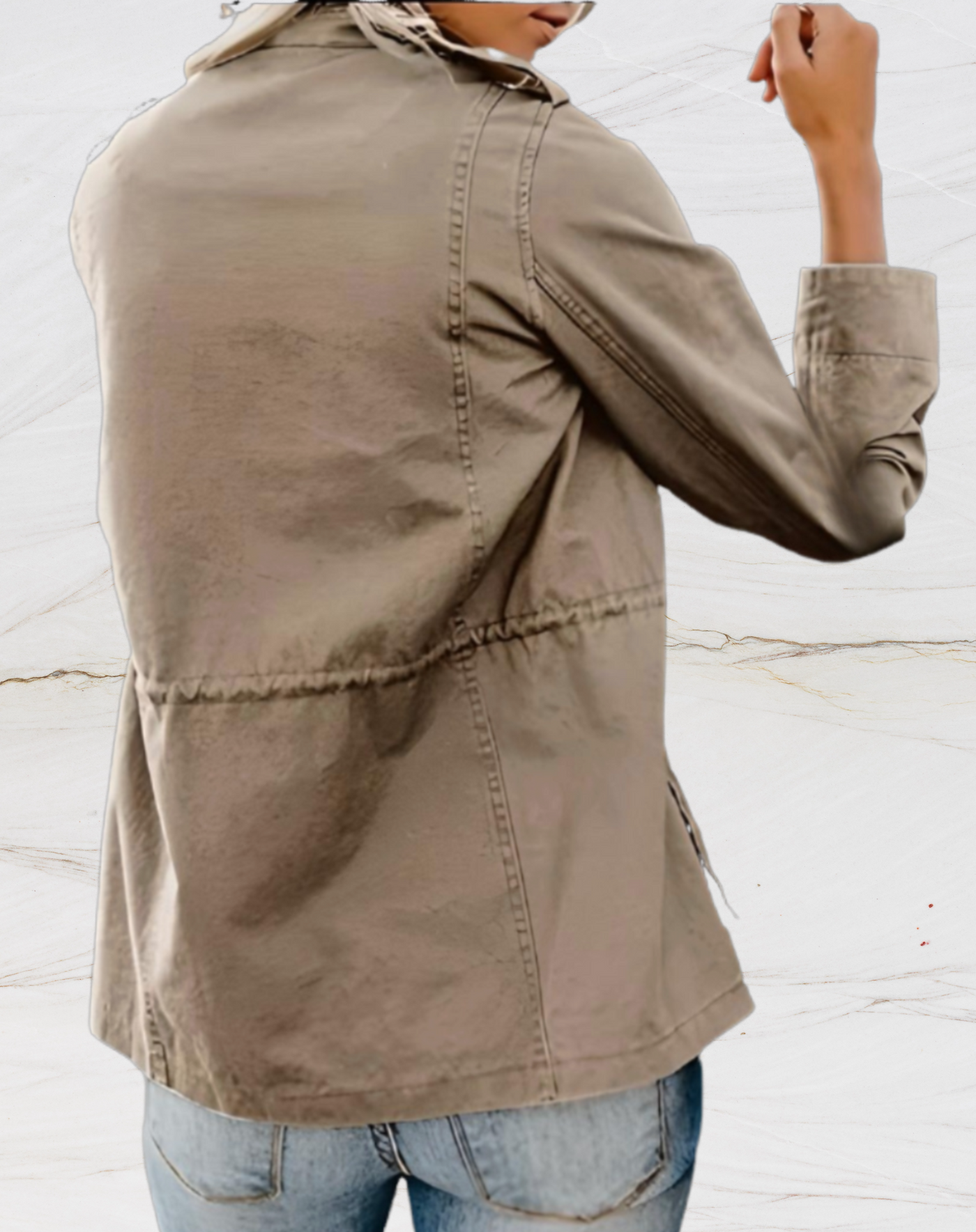 Michelle | Stylish Zip-Up Utility Jacket