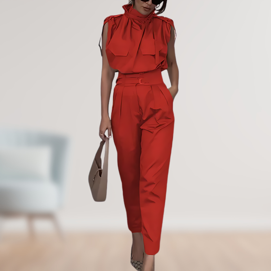 Jenna | Stylish Belted Jumpsuit