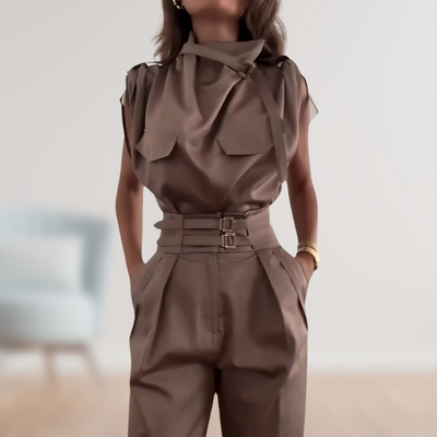 Jenna | Stylish Belted Jumpsuit