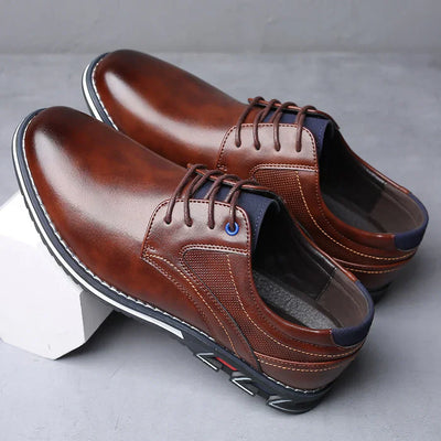 Owen | Stylish Black Lace-Up Dress Shoes