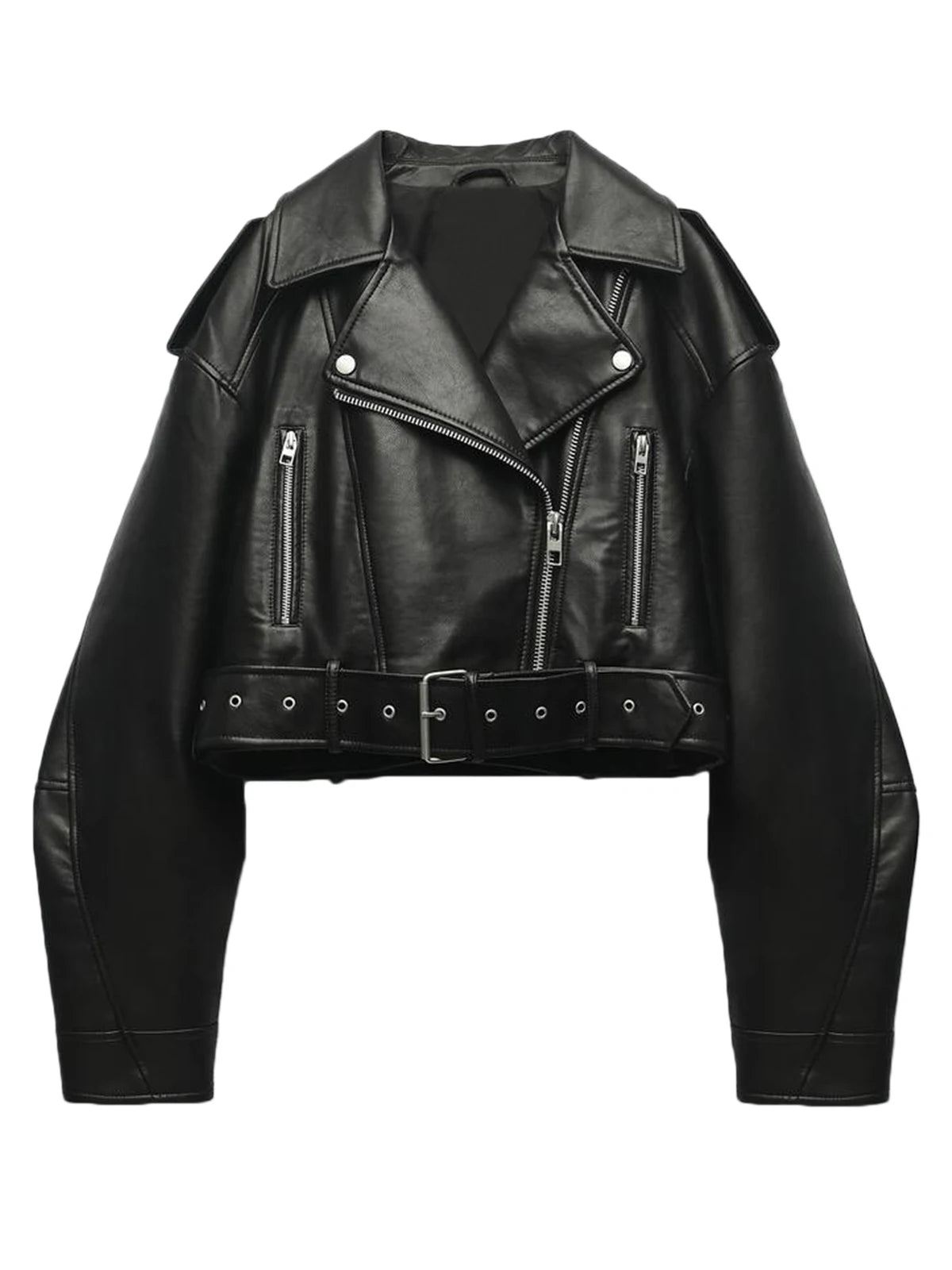Faux Leather Moto Jacket