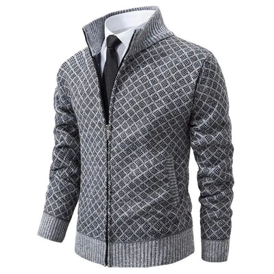Xaver | Stylish Zip-Up Knit Jacket