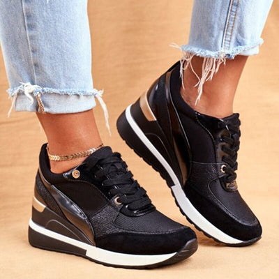 Adele™ | Glow Wedge Sneakers