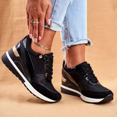 Adele™ | Glow Wedge Sneakers