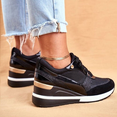 Adele™ | Glow Wedge Sneakers