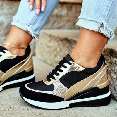 Adele™ | Glow Wedge Sneakers