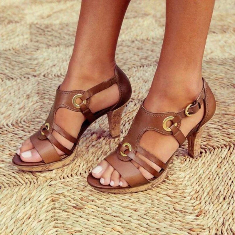 Isabella - Orthopedic Sandals with High Heel