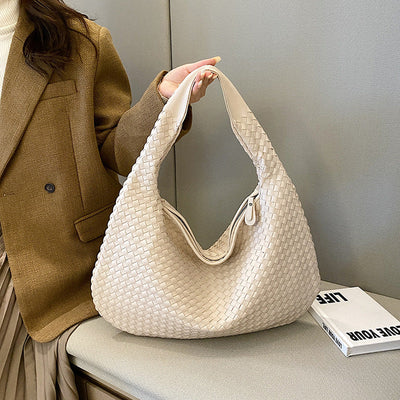 Evie | Stylish Woven Hobo Bag