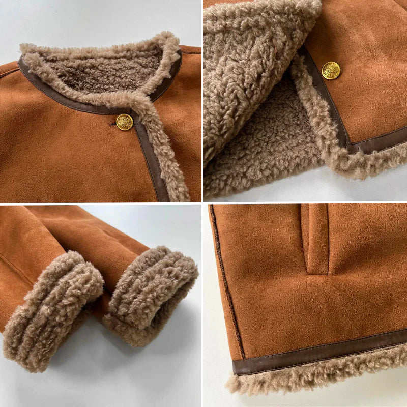 Evelyn | Stylish Button-Front Fleece-Lined Jacket