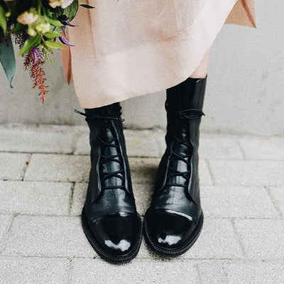 Aurelia™ | Stylish Lace-Up Leather Boots