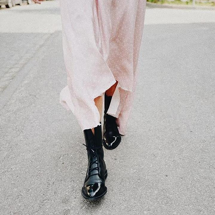 Aurelia™ | Stylish Lace-Up Leather Boots