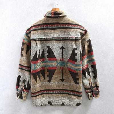Benjamin™ | Stylish Tribal Print Button-Up Jacket