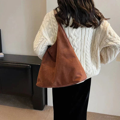 Giselle | Stylish Suede Tote Bag