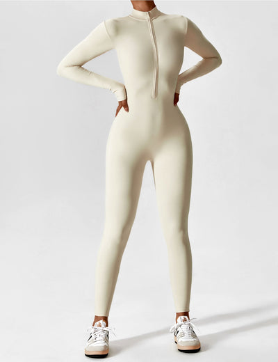 Tegan | Bold Sleek Zip-Up Bodysuit