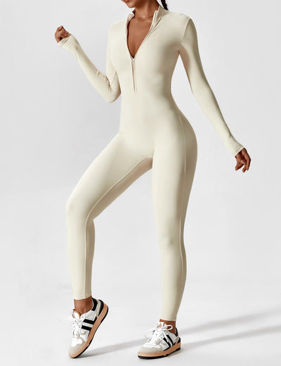Tegan | Bold Sleek Zip-Up Bodysuit