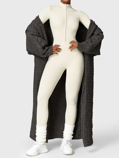 Tegan | Bold Sleek Zip-Up Bodysuit