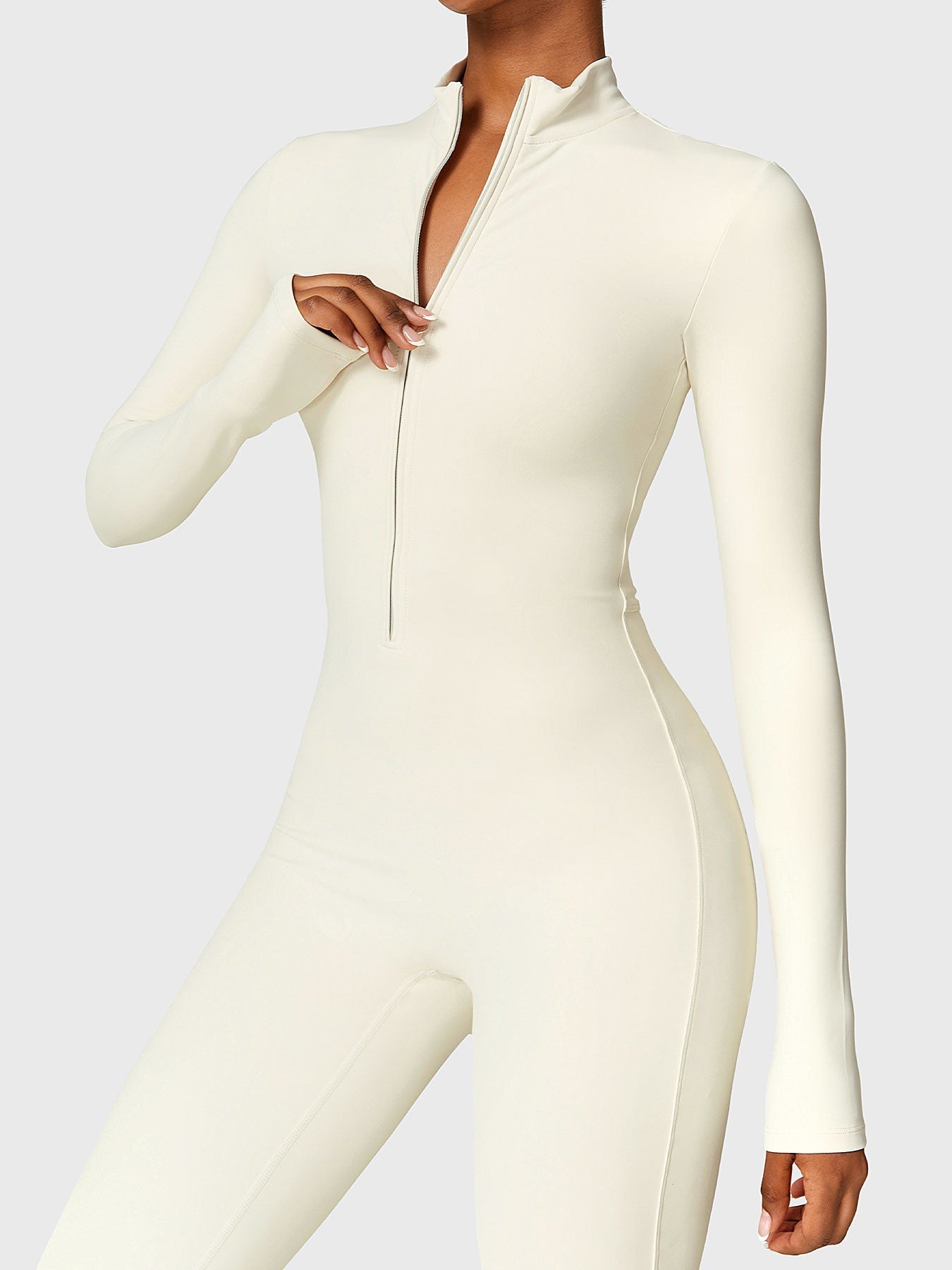 Tegan | Bold Sleek Zip-Up Bodysuit