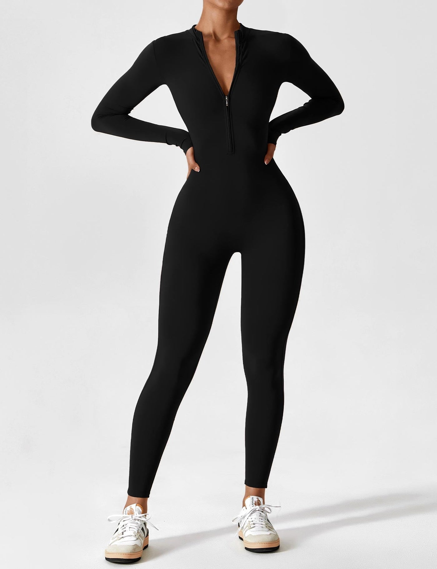 Tegan | Bold Sleek Zip-Up Bodysuit